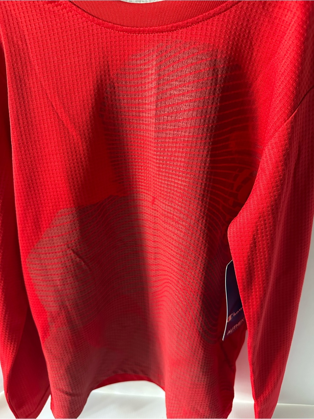 Champion Boys 7-8 Red Long Sleeve Performance Shirt NWT